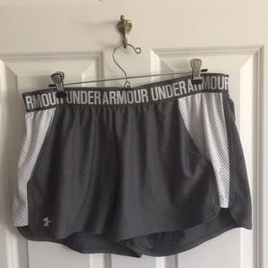 gray athletic shorts